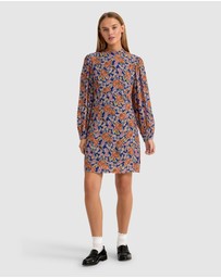 Oxford - Corelia Floral Print Long Sleeve Dress