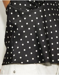 Dazie - Margaux Polka Dot Halter Top