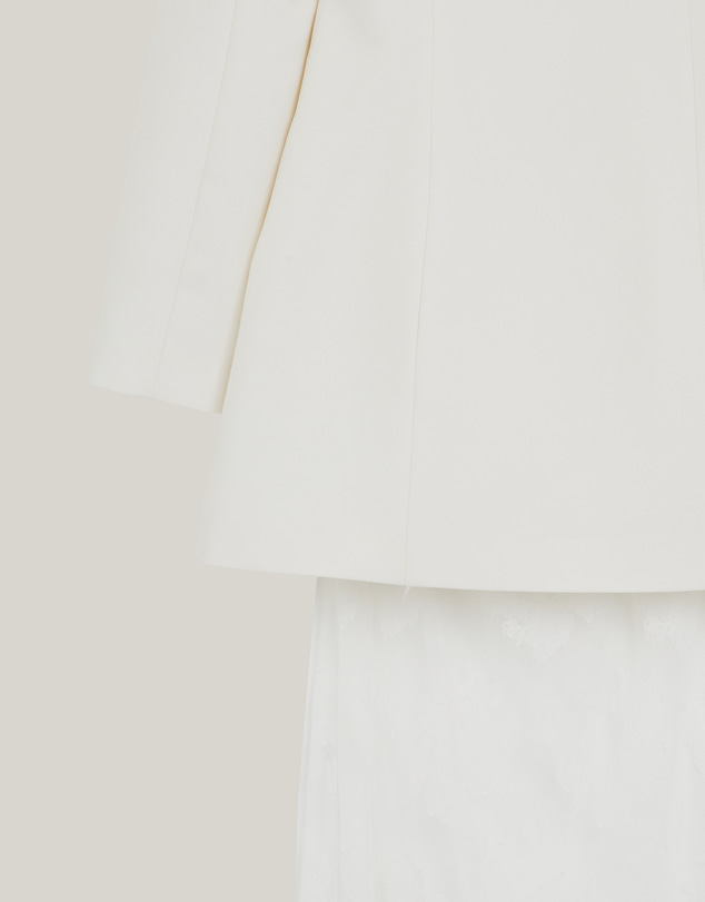 Revibe - Repaired CHANCERY Jordie Maxi Lace And Suiting Dress - AU 10