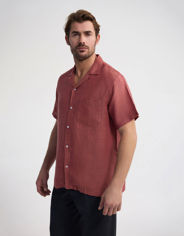 Oxford - Griffin Delave Linen Short Sleeve Shirt