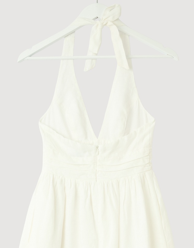 Revibe - Repaired Minima Esenciales Thalia Halter Midi Dress - AU 6