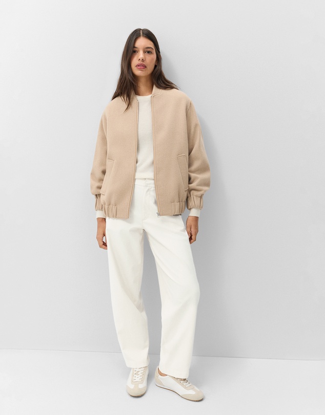 UNISON - Wool Blend Bomber Jacket