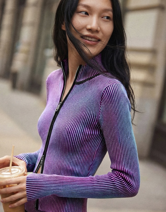 Desigual - Iridescent Knit Zip Jacket