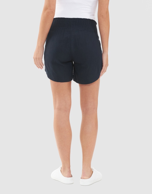 Ripe Maternity - Indi Shirred Linen Short