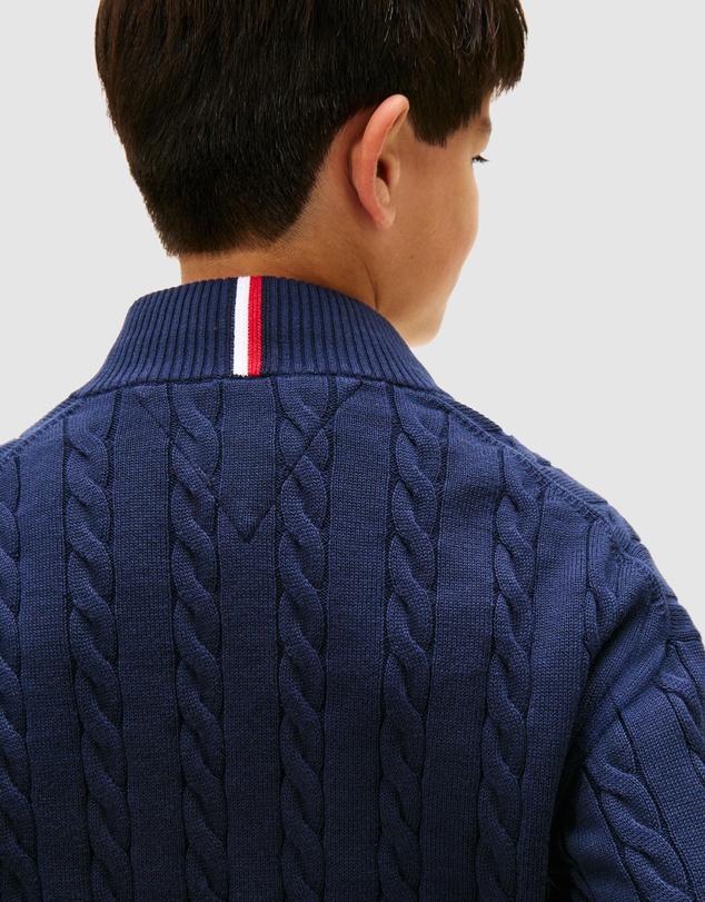 Tommy Hilfiger - Half-Zip Cable Knit Jumper - Teens