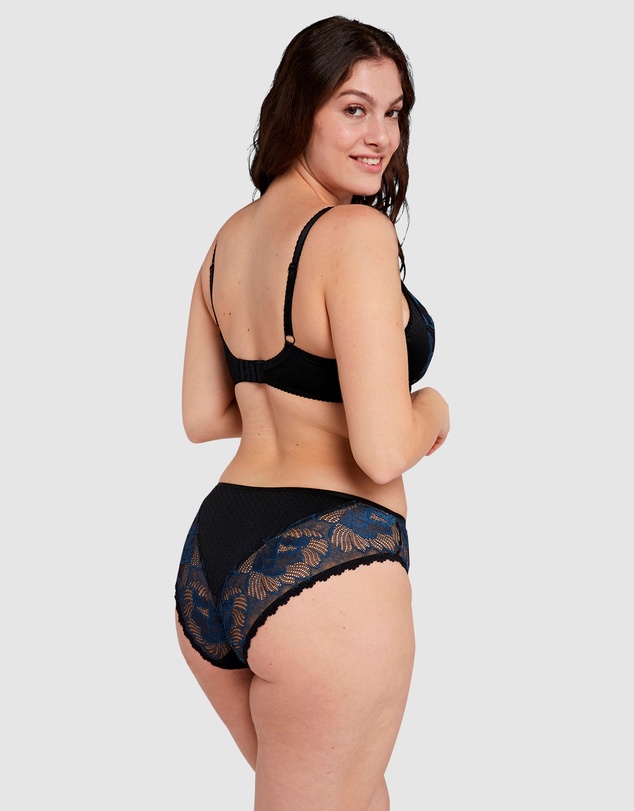 Sans Complexe - Capucine Low Rise Two-Tone Lace Brief