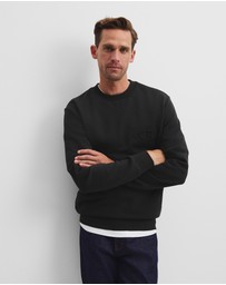 Country Road - Australian Cotton Embossed Logo Crew Neck