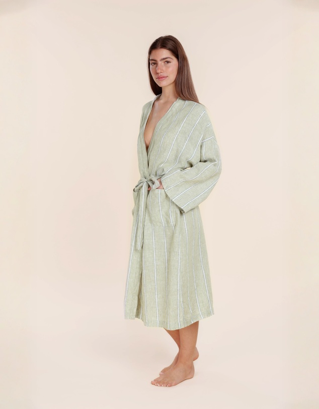 Gingerlilly - Rosalind Linen Robe