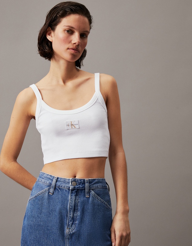 Calvin Klein Jeans - Ribbed Monogram Logo Bralette