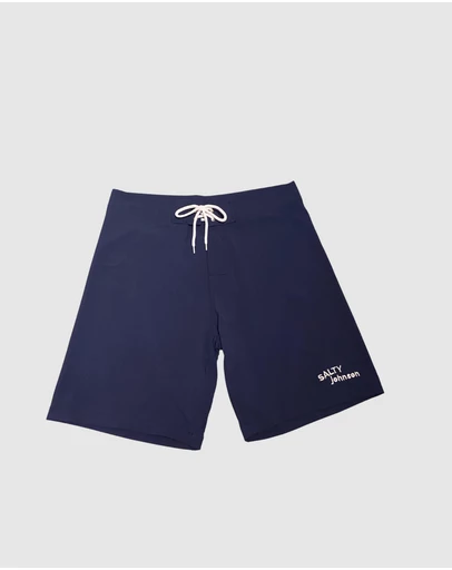 Salty Johnson - Classic Performance Board Shorts - Navy Blue