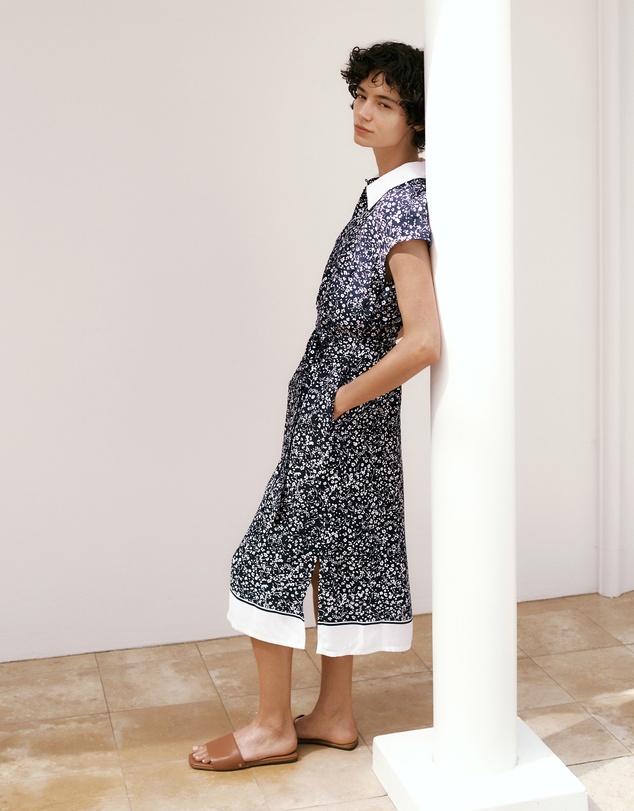 Trenery - Carraway Collared Dress in Night Sky