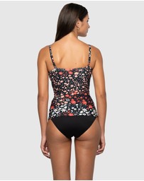 Nip Tuck Swim - Fleur Fiesta Kate Multifit Ruched Front Tankini Top