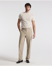 Calibre - Straight Leg Wool Pants Sand