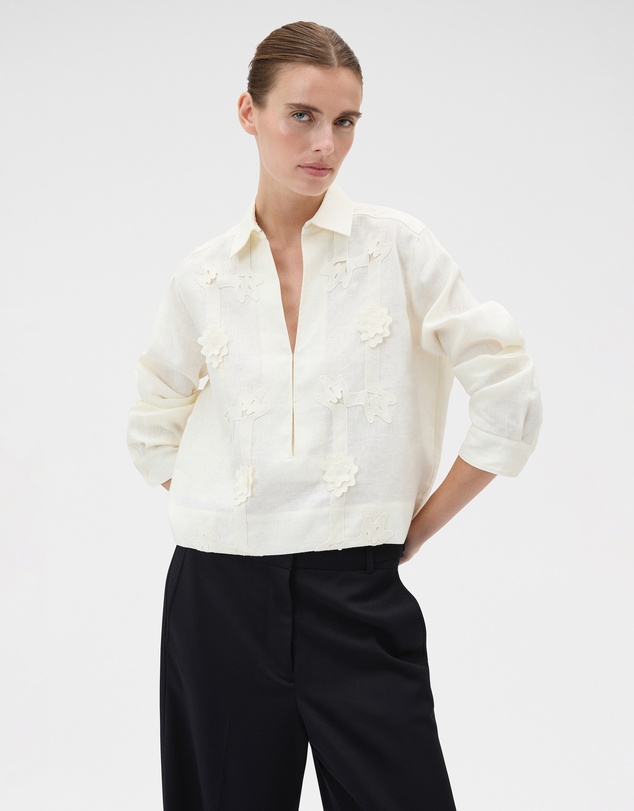 Oroton - Ribbon Trim Camp Shirt
