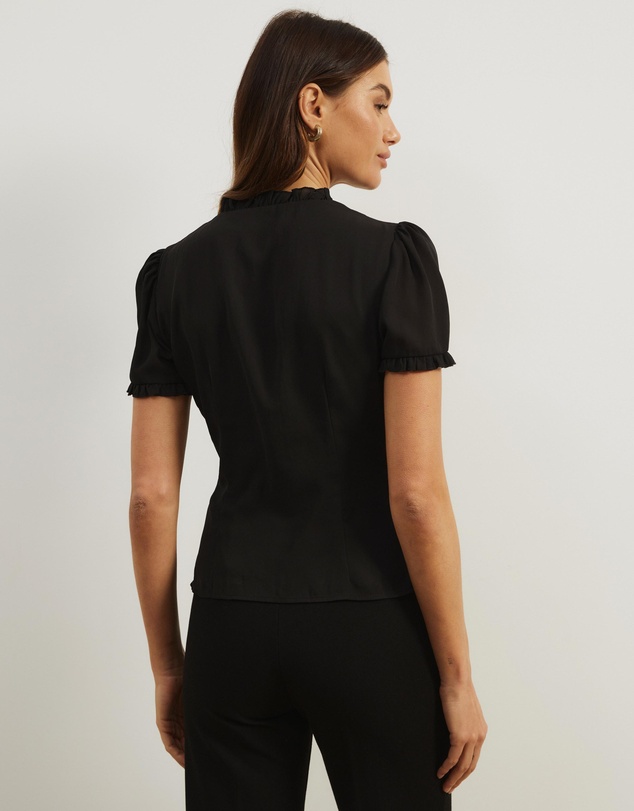 Atmos&Here - Meadow V-Neck Ruffle Blouse