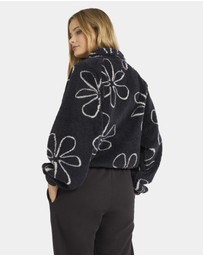 Billabong - Womens Good Life Half Zip Fleece Jumper