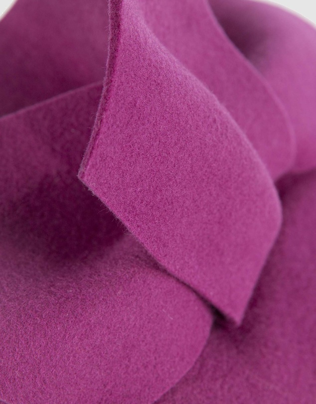 Max Alexander - Winter Fuchsia Felt Pillbox with Bow