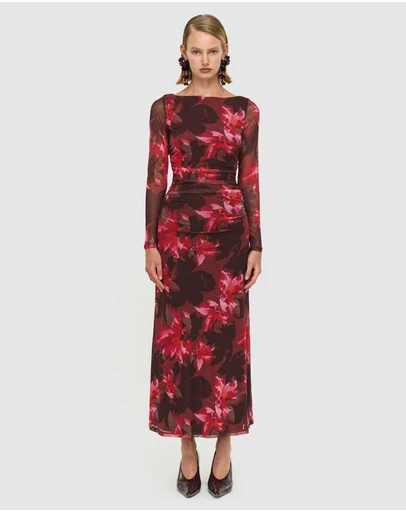 Staple the Label - Amyra Mesh Midi Dress