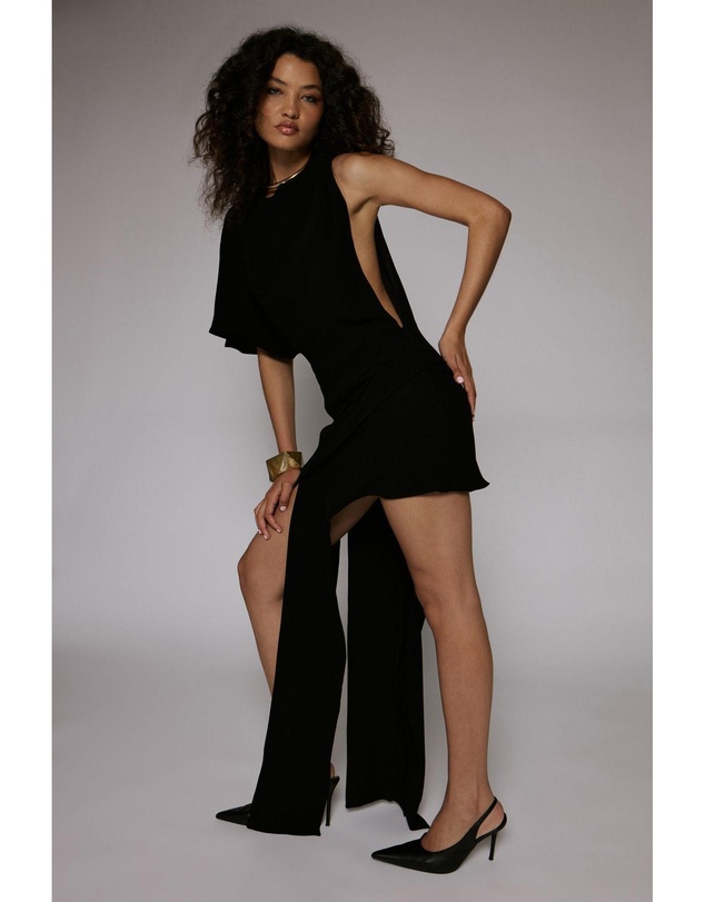 Bardot - Halsey High Low Drape Dress