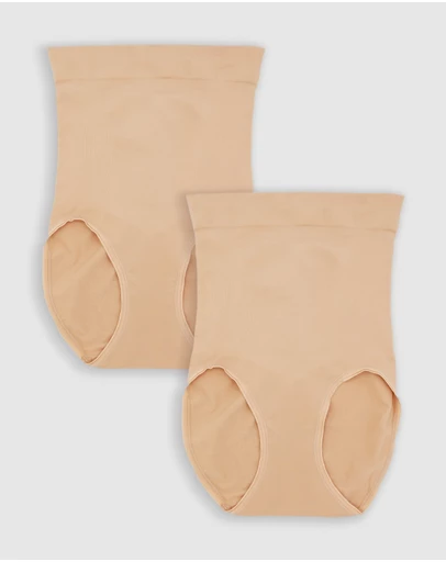 Ambra - 2 Pack Powerlite Hi Waisted Brief