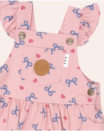 Huxbaby - Hearts and Bows Pinafore - Babies-Kids