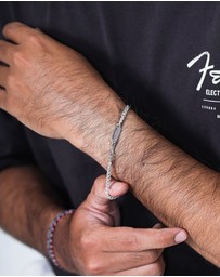 Kuzzoi - ICONIC EXCLUSIVE - Bracelet Chain Basic Trend in 925 Sterling Silver