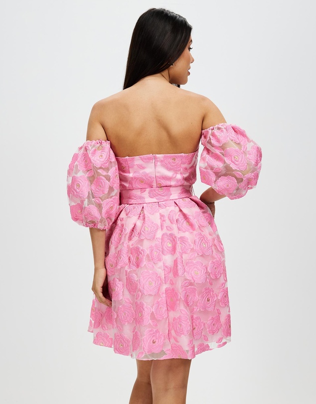 Romance by Honey and Beau - Selena Puff Sleeve Dress