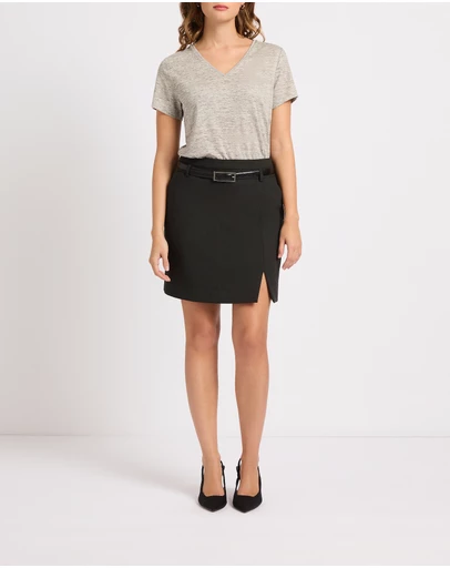 Marcs - Sam V Neck Linen Tee