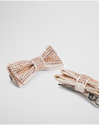 Country Road - Crystal Bow Clips Pack Of 2