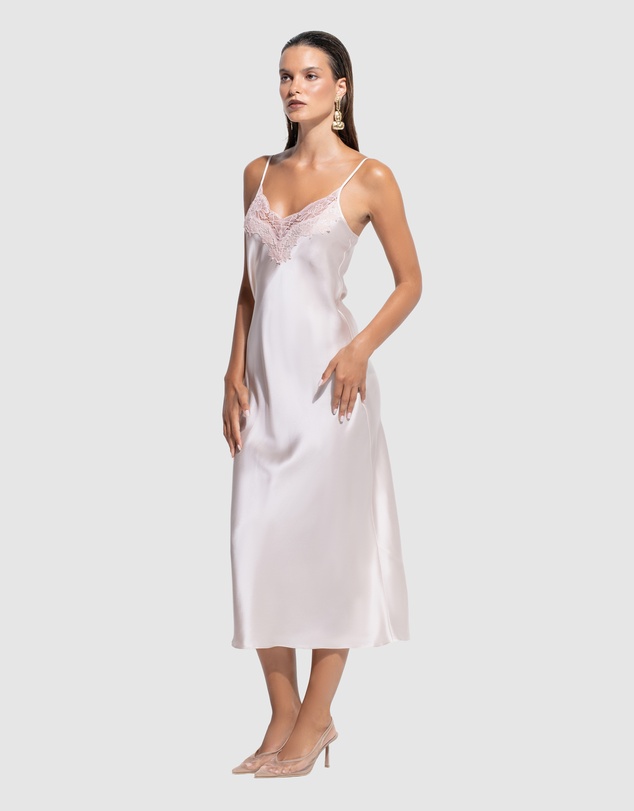 GINIA - Silk Lace Slip