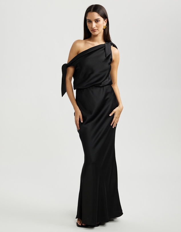 Dazie - Heavenly One Shoulder Maxi Dress