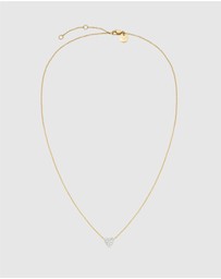 Rosefield - Pavé Heart Gold-Tone Necklace