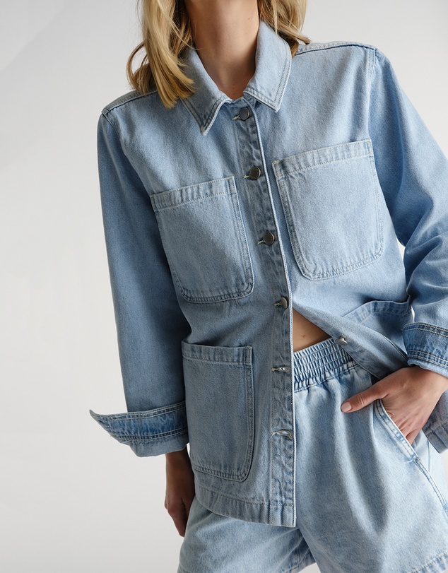Decjuba - D-Luxe Denim Pull On Shorts