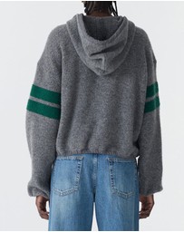 Bassike - Wool Zip Up Jacket