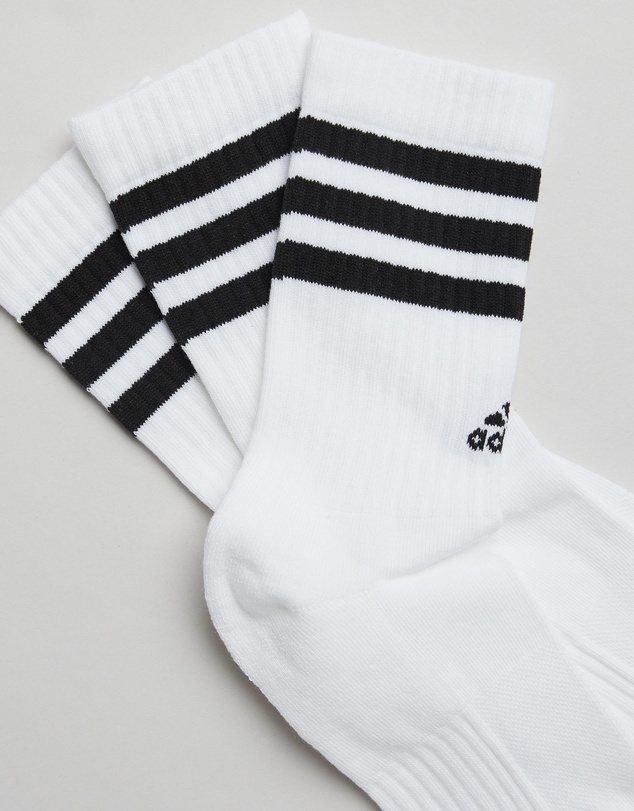 adidas Performance - 3-Stripes Cushioned Crew Socks 3-Pack