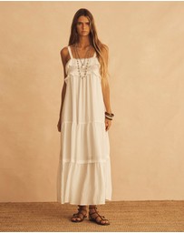 AUR OCEA - Bianca Lace Frill Slip Dress