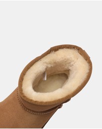 EVERAU - Australian Shepherd Ugg Mini Classic Sheepskin Upper UGG Boots