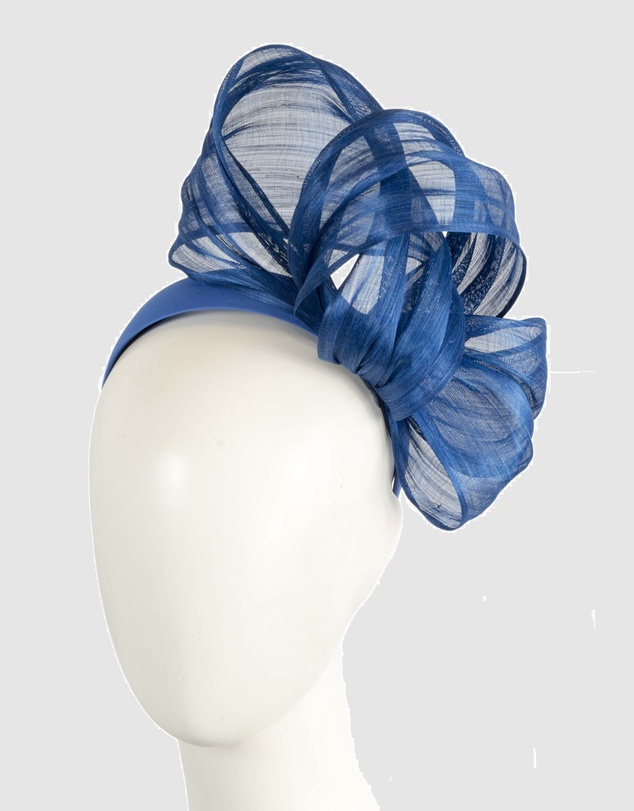 Fillies Collection - Bespoke Light Blue Bow Racing Fascinator