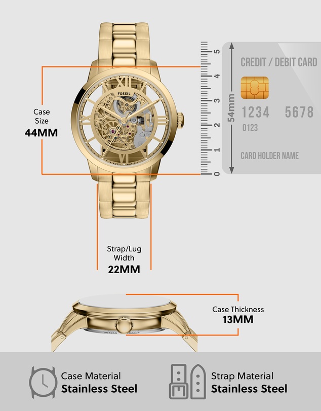 Fossil - Townsman Gold Tone Analogue Watch