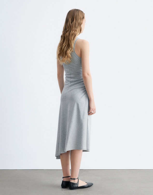 & Other Stories - Ruche Asymmetric Midi Dress