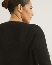 Atmos&Here Curvy - Organic Cotton Relaxed Crew Knit