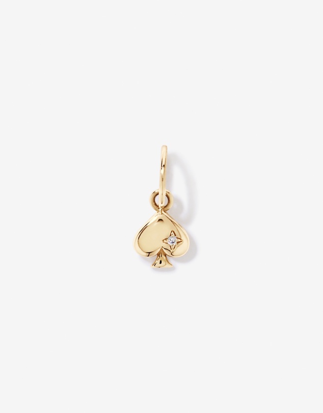 Michael Hill - Spade Micro Pendant with Cubic Zirconia in 10kt Yellow Gold