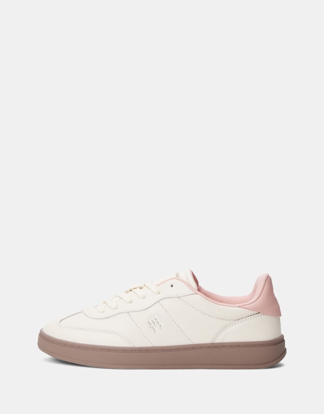 Tommy Hilfiger - Leather Monogram Court Trainers - Women's