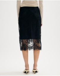 Minima Esenciales - Aisla Lace Midi Skirt