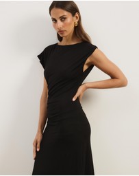 Atmos&Here - Ruth Jersey Midi Dress With Side Split