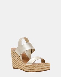Steve Madden - Contessa Gold Leather Heels