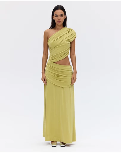 Third Form - Crave Rouched Floor Length Dress