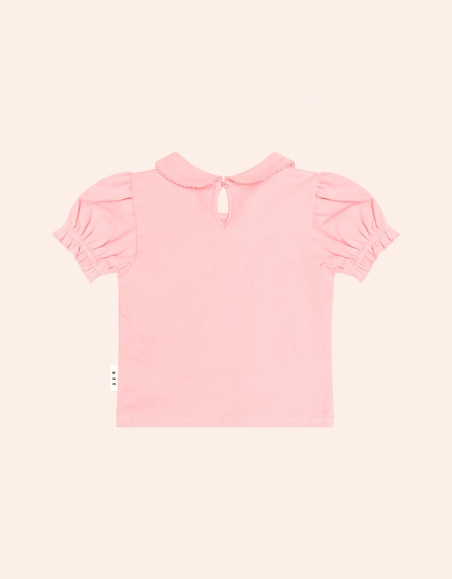 Huxbaby - Floral Collar Puff Sleeve Tee - Babies-Kids