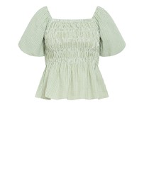 City Chic - Blaire Gingham Top