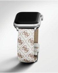 GUESS - Guess Apple Band - White Quattro Logo Textured 38-40mm
